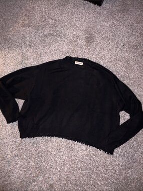 Black Crewneck Sweater - Bare knuckles